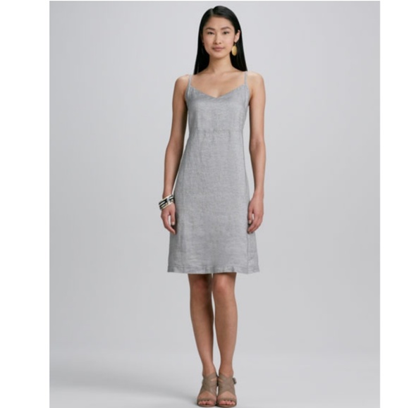 EILEEN FISHER Short Sleeve Pocket Dress Sizes PP L MSRP $158 PS M S NEW